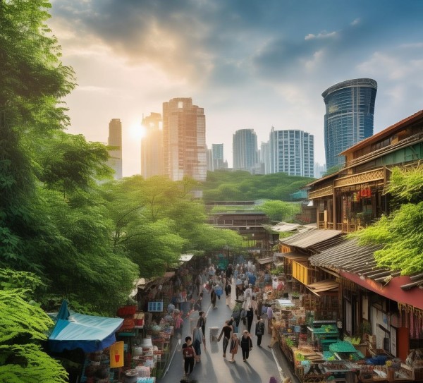 广西自治区在商务生态与活力方面，是以促进区域经济发展的重要路径。